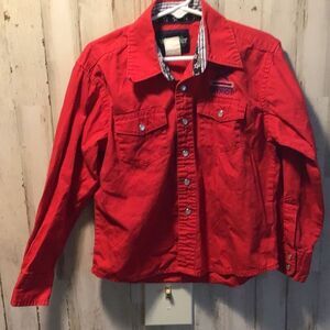 Wrangler national patriot button-down child, size 5/6